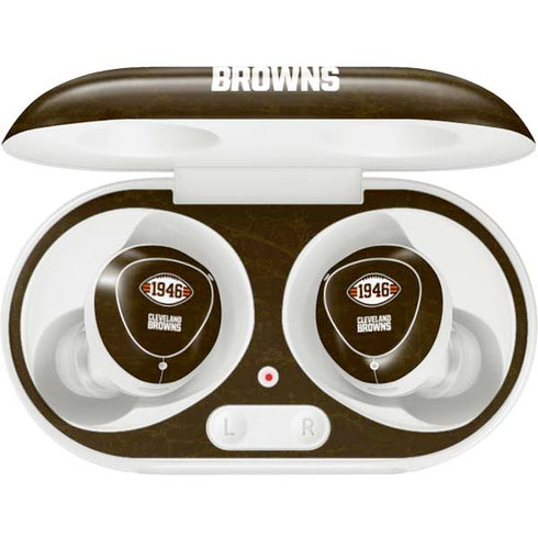 NFL Cleveland Browns Alternate Distressed Galaxy Buds Plus Skin
